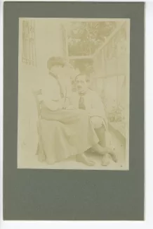 portrait photographique de Lucie Delarue-Mardrus et de son mari Joseph-Charles Mardrus