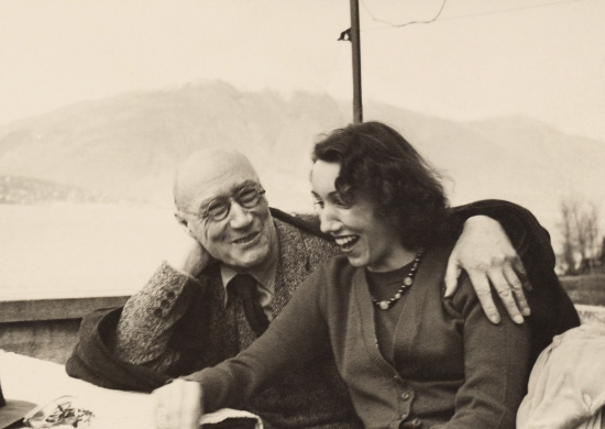 Gide et sa fille à Ascona
