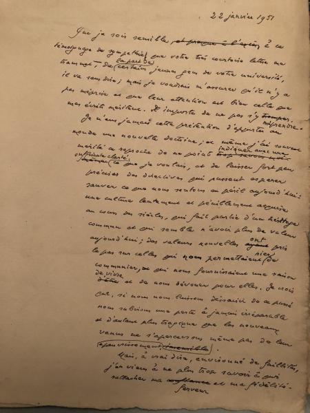 Lettre de Gide à Howard