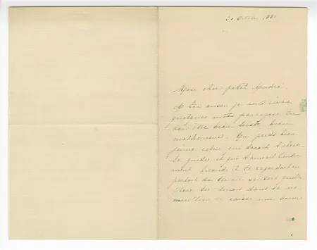 01-14-a Ch Gide à A Gide 30 oct 1880 recto