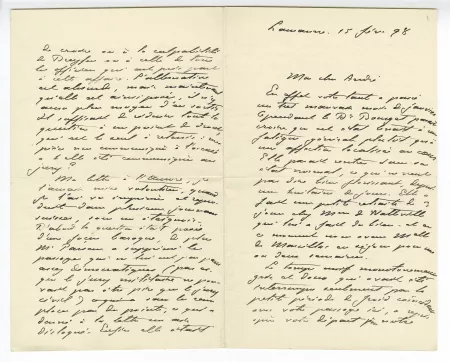 01-14-q Ch Gide à A Gide 15 fév 1898 p 1 recto