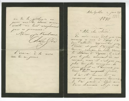 01-14-u Ch Gide à A Gide 03 janv 1881 recto