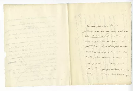 01-51-c A Gide à J-M Bernard dactylo manuscrit p 1 recto