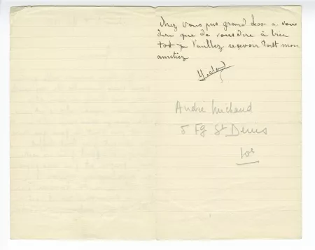 03-23-b A Michaud à A Gide 09 mai 1938 verso