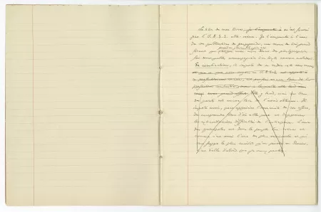 03-53-a A Gide Retour de l'URSS cahier 1 p01 verso & p02 recto