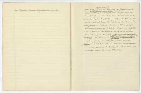 03-53-a A Gide Retour de l'URSS cahier 1 p15 verso & p16 recto
