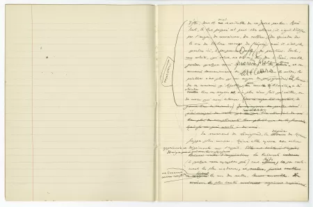 03-53-b A Gide Retour de l'URSS cahier 2 p01 verso & p02 recto