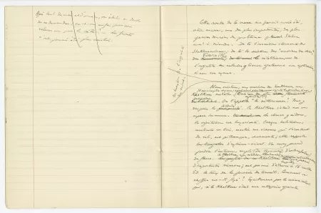 03-53-b A Gide Retour de l'URSS cahier 2 p10 verso & p11 recto