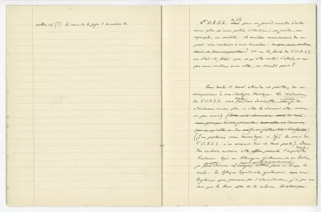 03-53-c A Gide Retour de l'URSS cahier 3 p12 verso & p13 recto