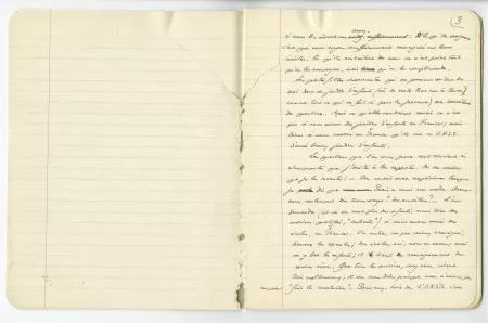 03-54-a A Gide Retour de l'URSS cahier 5 p02 verso & p03 recto