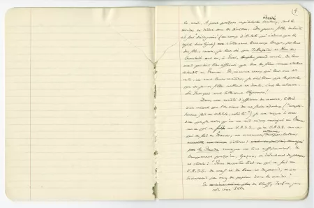 03-54-a A Gide Retour de l'URSS cahier 5 p03 verso & p04 recto