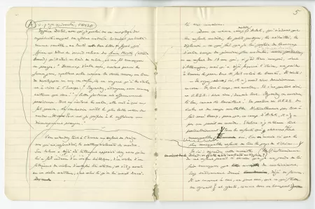 03-54-a A Gide Retour de l'URSS cahier 5 p04 verso & p05 recto