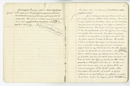 03-54-a A Gide Retour de l'URSS cahier 5 p05 verso & p06 recto