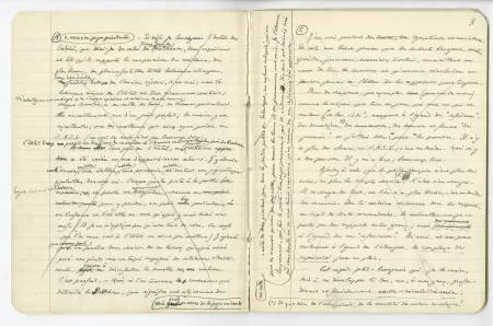 03-54-a A Gide Retour de l'URSS cahier 5 p07 verso & p08 recto