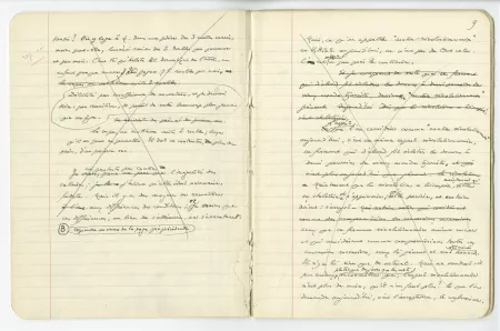 03-54-a A Gide Retour de l'URSS cahier 5 p08 verso & p09 recto