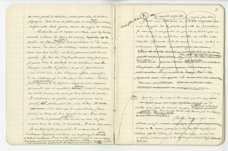 03-54-a A Gide Retour de l'URSS cahier 5 p10 verso & p11 recto