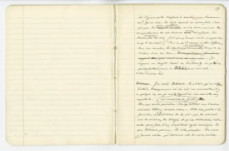 03-54-a A Gide Retour de l'URSS cahier 5 p14 verso & p15 recto