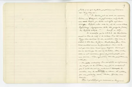03-54-a A Gide Retour de l'URSS cahier 5 p18 verso & p19 recto
