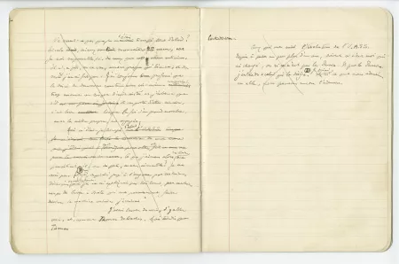 03-54-a A Gide Retour de l'URSS cahier 5 p26 verso & p27 recto