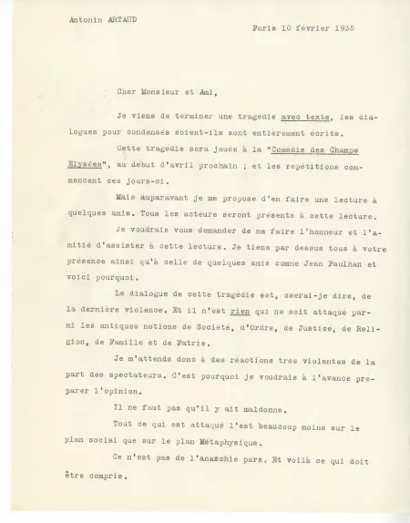 04-08-c A Artaud à A Gide 10 fév 1935 p1