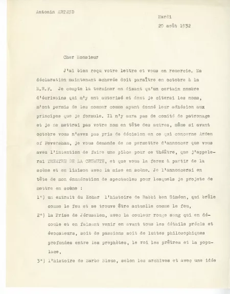 04-08-g A Artaud à A Gide 20 août 1932 p1