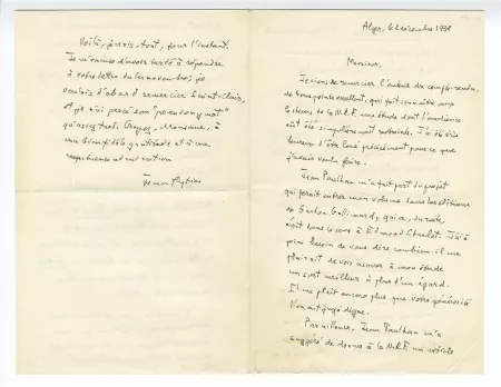 04-10-a J Hytier à A Gide 02 déc 1938 recto