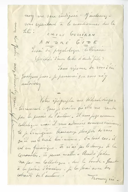 04-11-b G Crès à A Gide 12 déc 1933 verso
