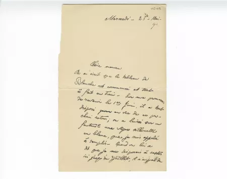 05-08-a A Gide à J Gide 25 mai 1892 recto