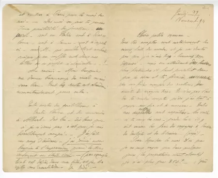 05-11-f A Gide à J Gide 22 nov 1894 p1 recto