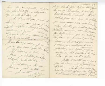 05-11-k A Gide à J Gide 31 août 1894 p2 recto
