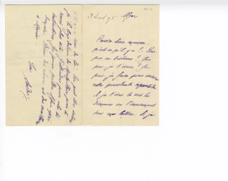 05-12-o A Gide à J Gide 03 avril 1895 recto