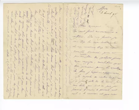 05-12-u A Gide à J Gide 05 avril 1895 p1 recto