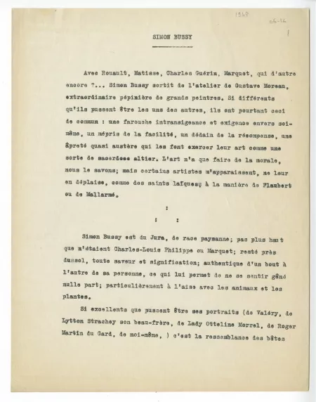 06-16-a A Gide préface catalogue S Bussy 1948 bis p1