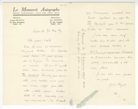 06-19-b J Royère à A Gide 31 mai 1927