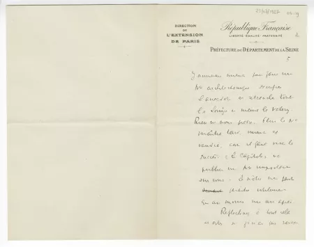 06-19-c J Royère à A Gide 23 juil 1927 p2 recto