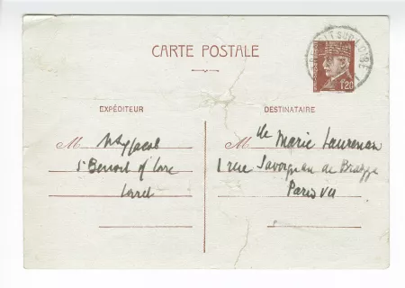 06-25-a M Jacob à M Laurencin 31 janv 1944 verso