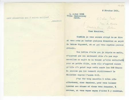 06-27-a A Gide à L Giniès 03 fév 1914 recto