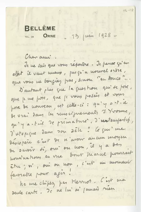 06-28-b R Martin du Gard à A Gide 13 juin 1928 recto