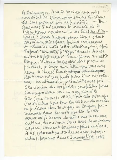 06-29-d Heyd à Gide 17 juin 1948 p2 recto