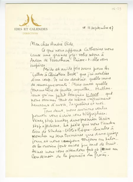06-29-m Heyd à Gide 11 sept 1947 recto