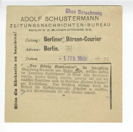 06-58-b Roi Candaule Berliner Börsen Courier 01 fév 1906