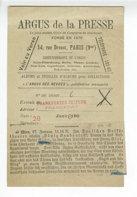 06-58-b Roi Candaule Frankfurter Zeitung 28 janv 1906