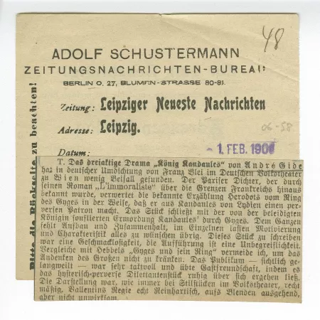 06-58-b Roi Candaule Leipziger Neueste Nachrichten 01 fév 1906