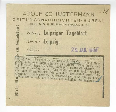 06-58-b Roi Candaule Leipziger Tageblatt 29 janv 1906