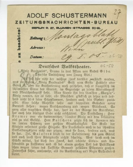 06-58-b Roi Candaule Montagsblatt Wien 29 janv 1906