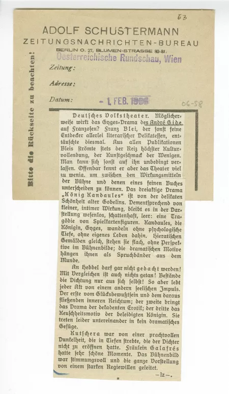 06-58-b Roi Candaule Oesterreichische Rundschau Wien 01 fév 1906