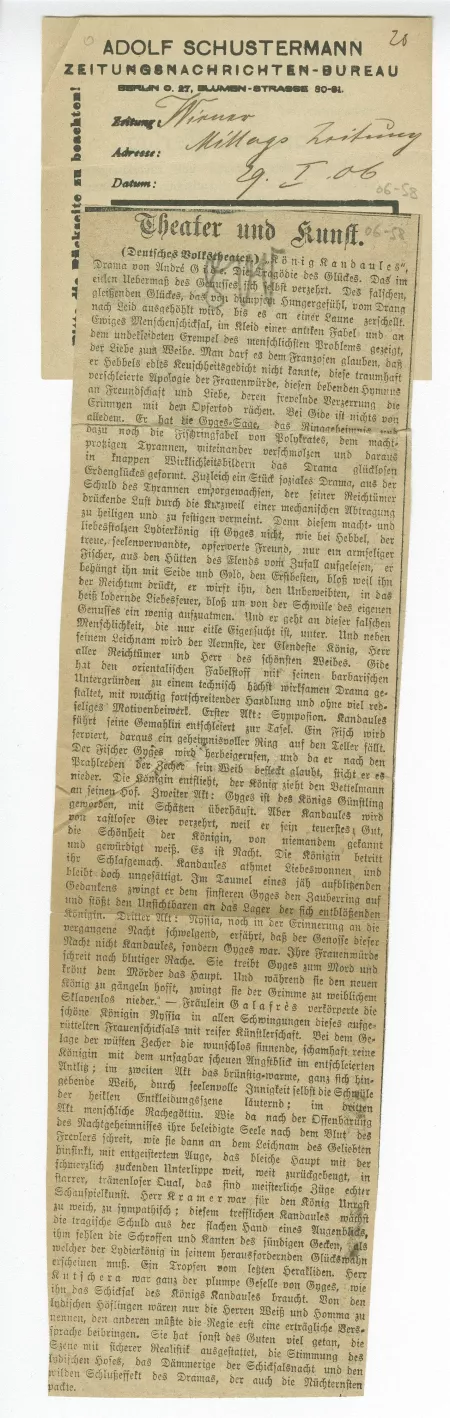 06-58-b Roi Candaule Wiener Mittags Zeitung 29 janv 1906 a