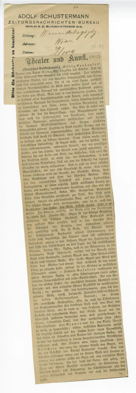 06-58-b Roi Candaule Wiener Mittags Zeitung 29 janv 1906 b