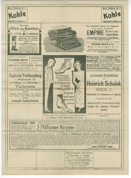 06-58-c A Gide affiche Roi Candaule Vienne 27 janv 1906 pubs verso
