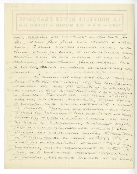 06-66-b J Rivière à A Gide 18 janv 1921 p1 verso